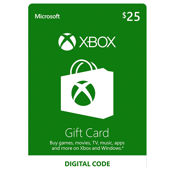 🥇Carte Cadeau 25 USD (USA) (Xbox Live)